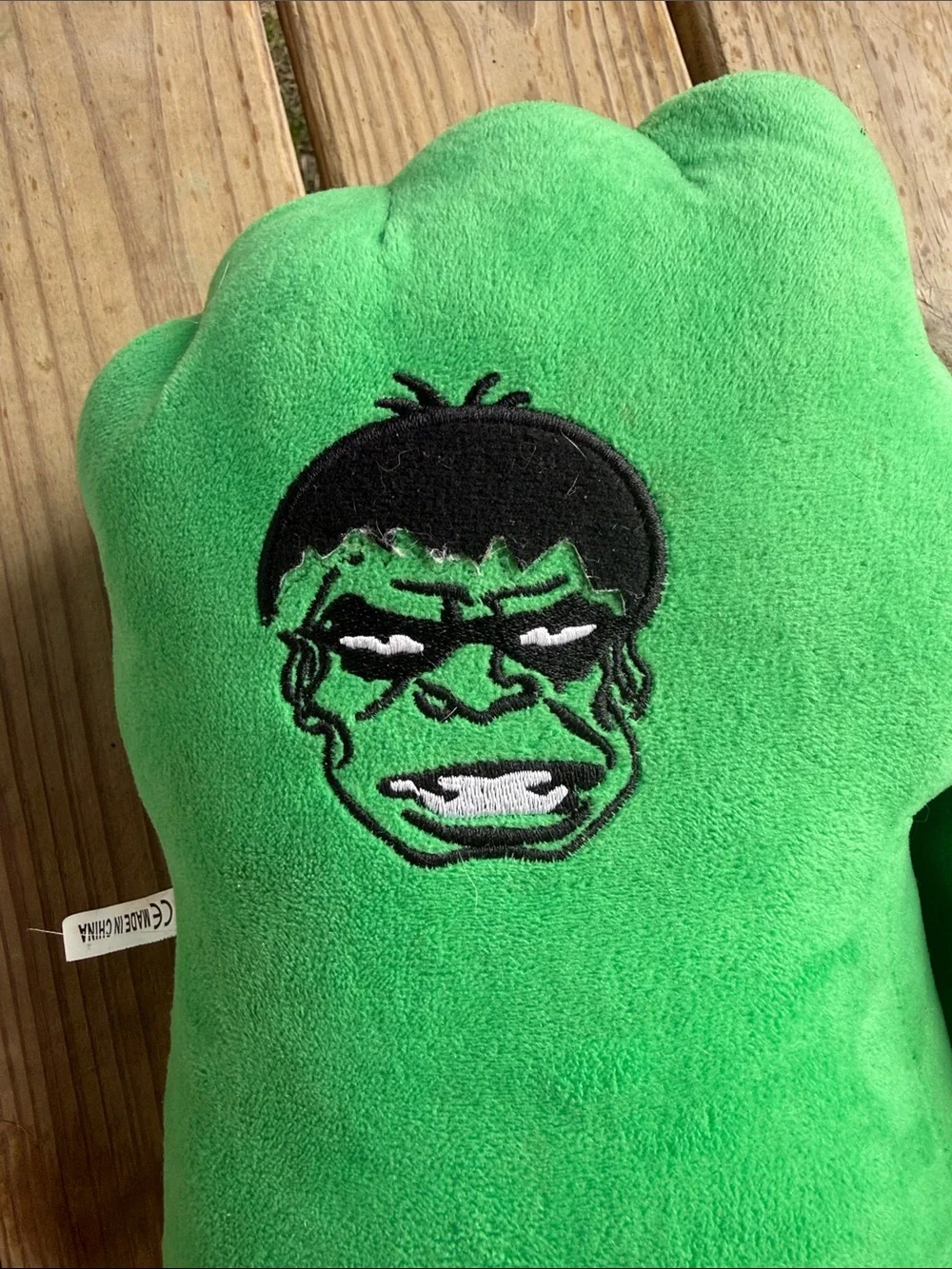 Incredible Hulk Green Plush Green Gloves Smash Hands Big Fists